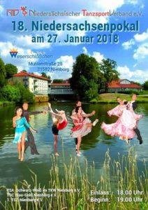 Gelb-Weisse Tänzer beim Niedersachsenpokal am 27.01.2018