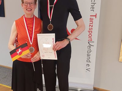 Turnierergebnisse: Medaille auf LM Latein am 31.05.2025 für 60+Paar Kantorek