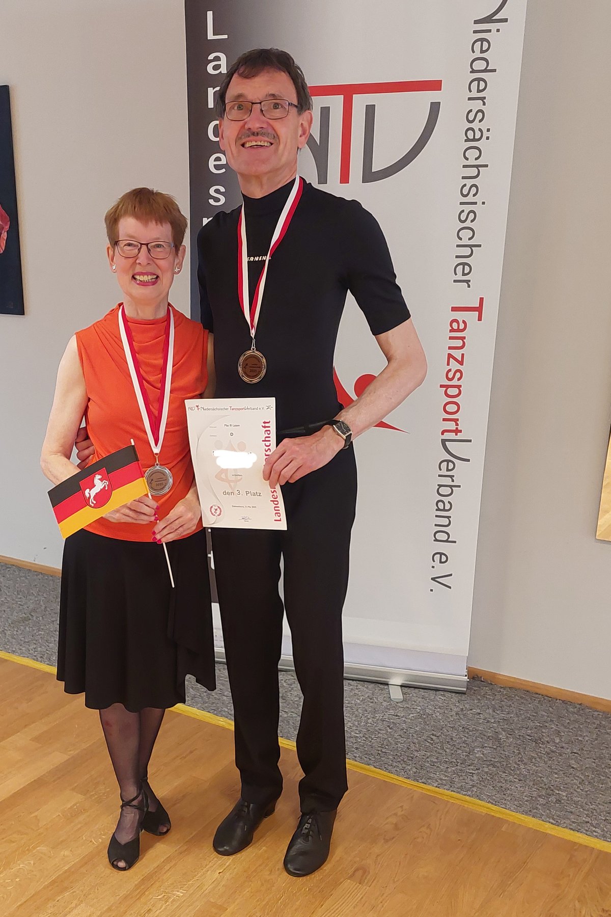 Turnierergebnisse: Medaille auf LM Latein am 31.05.2025 für 60+Paar Kantorek