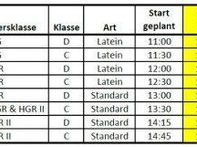 Aktualisierte Startzeiten für das TTC Herbst-Festival 2017