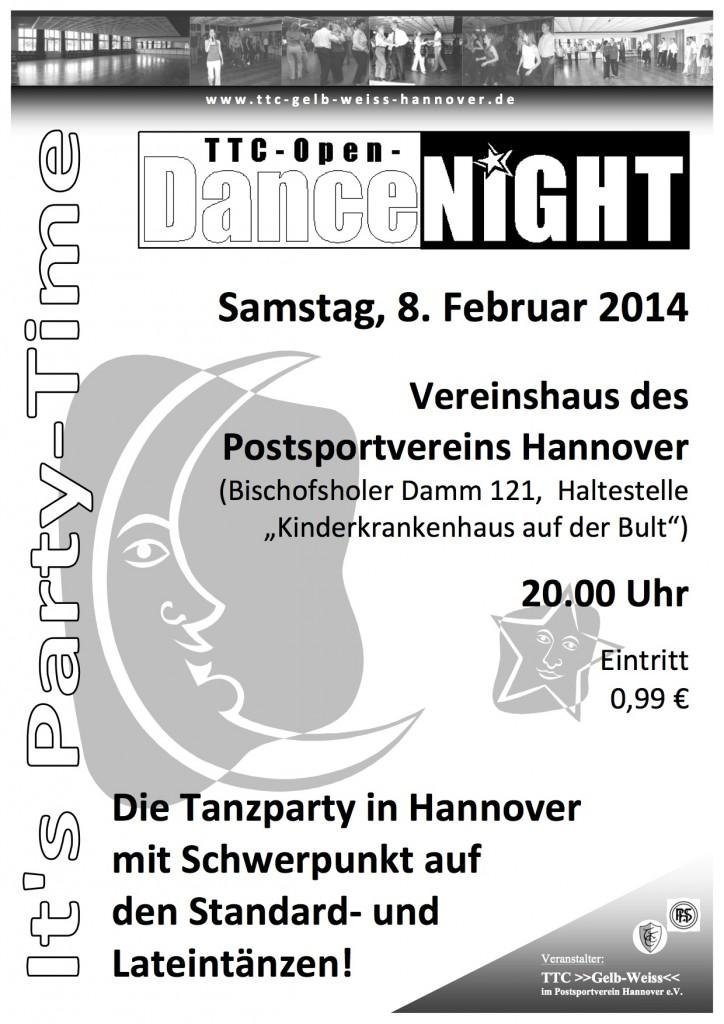 TTC-Open-DanceNiGHT am 8. Februar 2014