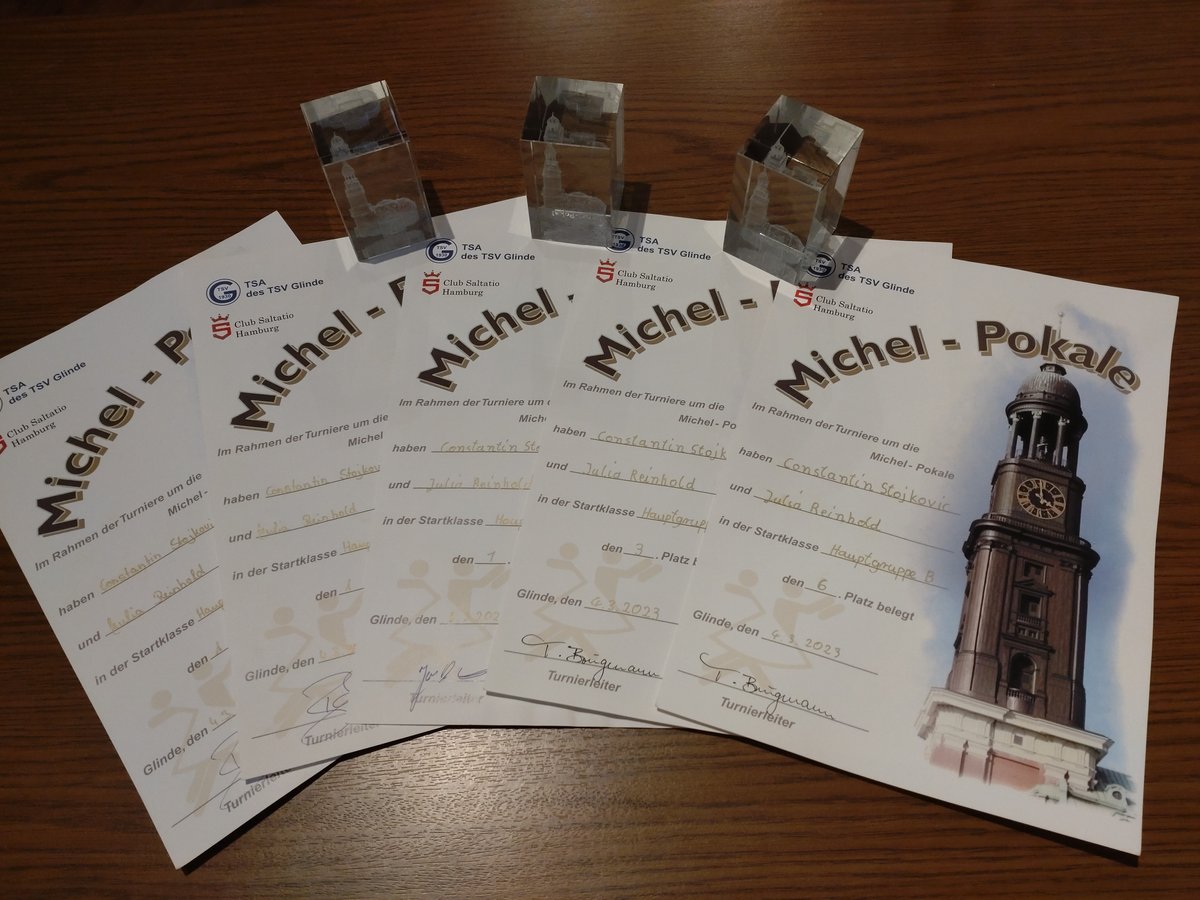 GELB-WEISS erfolgreich bei den 15. MICHEL-POKALEN 2023 in Glinde 