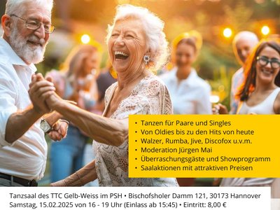 Tanzparty: Für Singles und Paare mit Jürgen Mai - AM 15.02.2025