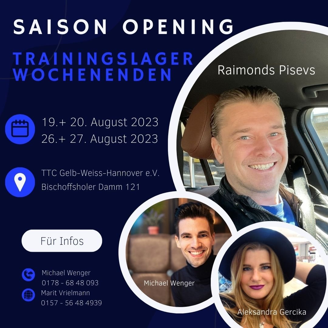 Saisonauftakt – Gelb-Weisse Tänzer in die Trainingscamps