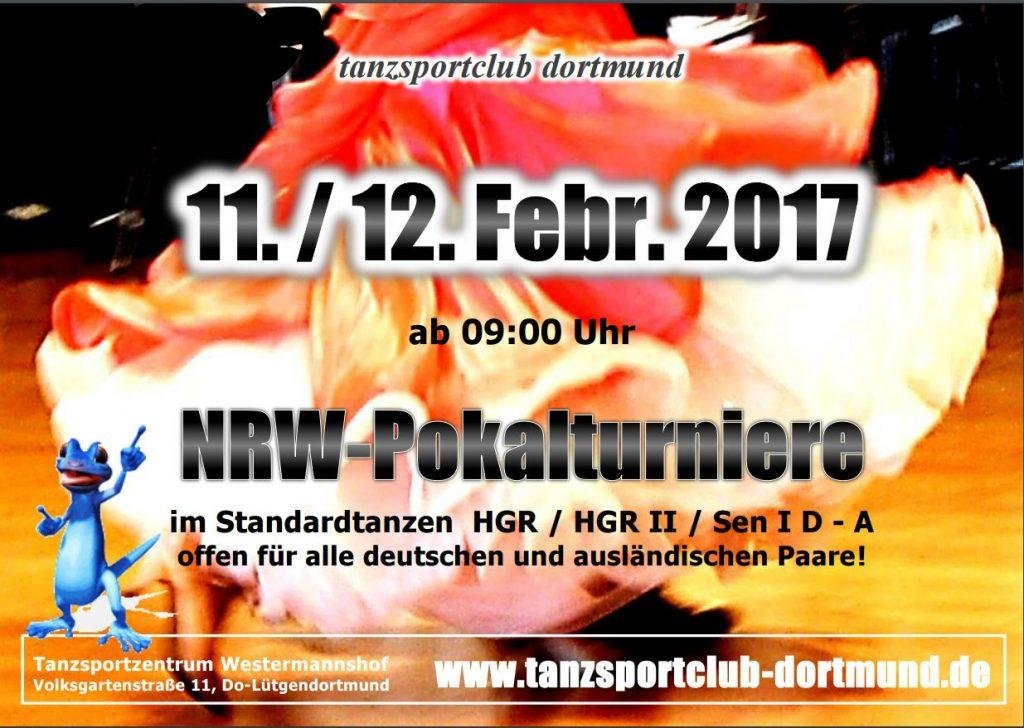 Gelb-weisse Tänzer aktiv im Februar: Zu Besuch beim NRW-Pokalturnier in Dortmund