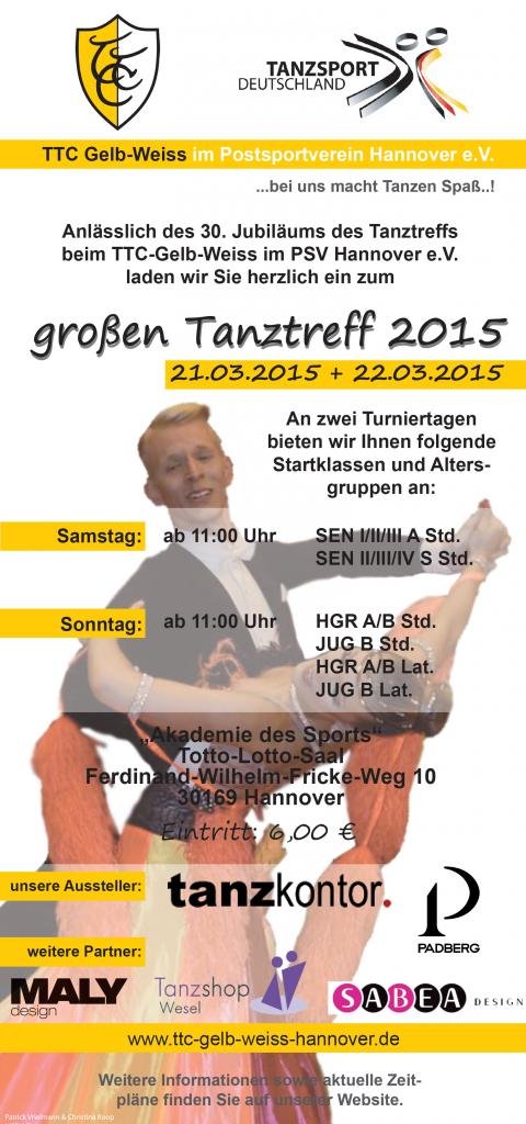 Großer TTC Tanz-Treff am 21. & 22.03.2015